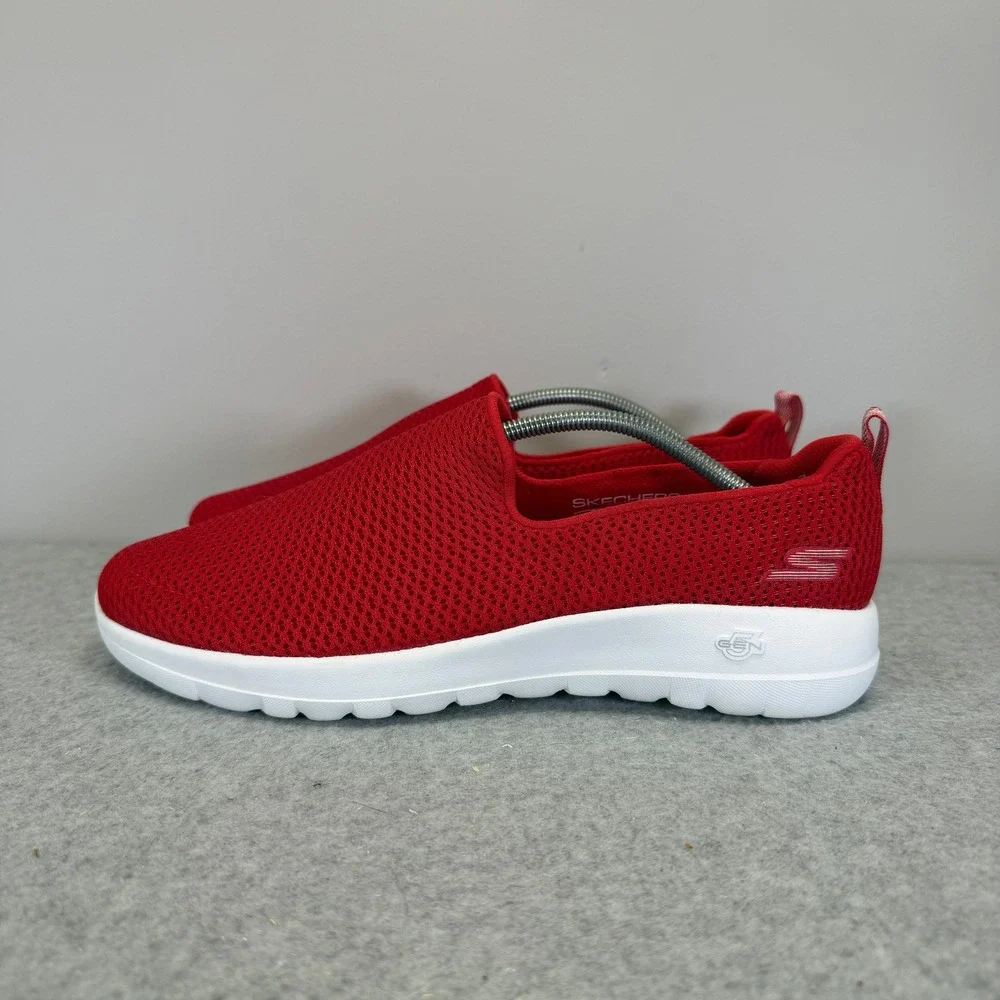 Skechers Go Walk Womens Shoes Size 9 Joy Red Mesh Slip On Walking Sneaker 15600W